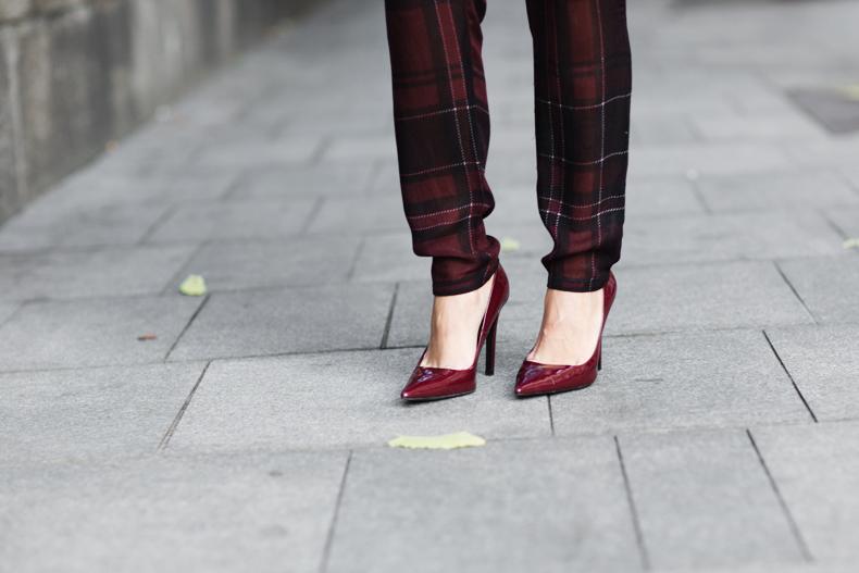 collagevintage outfit checked trousers