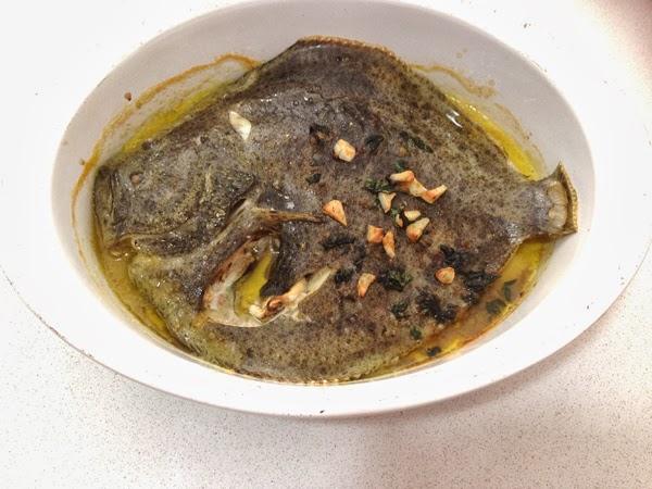 Rodaballo al horno
