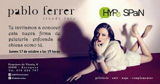 S.HA ESTADO ALLI: EVENTO BLOGGER PRESENTACION PABLO FERRER TRENDY FURS