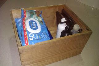 ♥ ♥ ♥ UN FINDE FRUGAL CON UNA CAJA PARA ACCESORIOS BAÑO