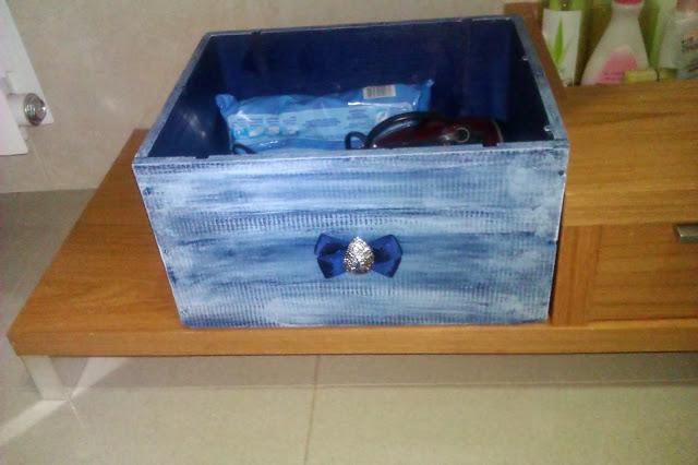 ♥ ♥ ♥ UN FINDE FRUGAL CON UNA CAJA PARA ACCESORIOS BAÑO