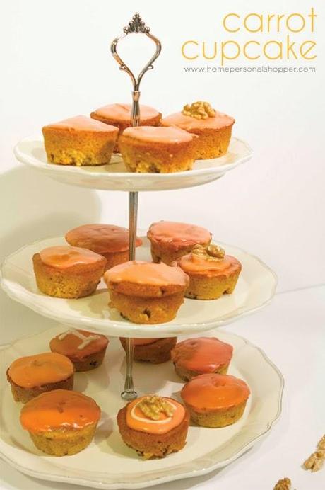 Tarta de zanahoria (en cupcakes)