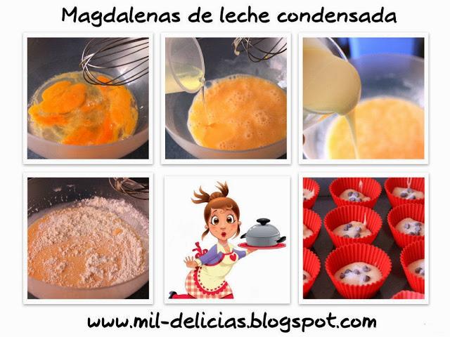 ☼ Magdalenas de leche condensada