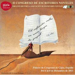 II Congreso de Escritores Noveles. Para que las cosas cambien. Ilustración de Roberto Weigan