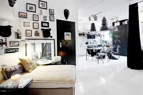 39 m2 de una vivienda en blanco y negro