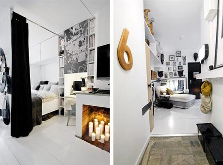 39 m2 de una vivienda en blanco y negro