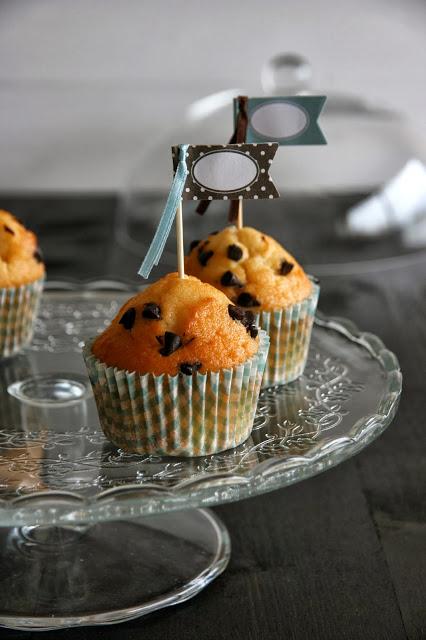 Magdalenas artesanales con chocolate