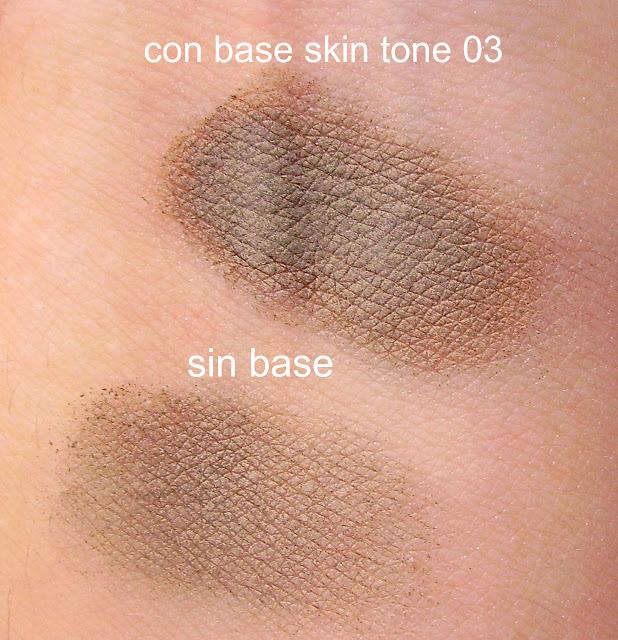 Prebases  de sombras Nyx (swatches)