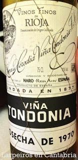 Vino Blanco Viña Tondonia Gran Reserva 1970