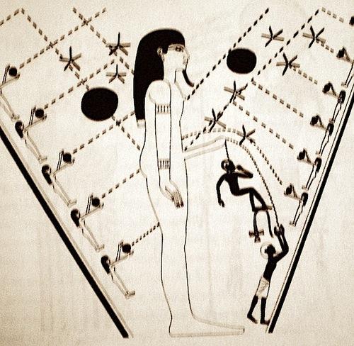 Atum rociando su simiente