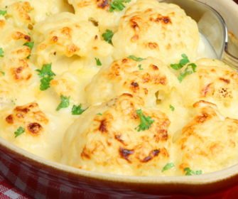 Coliflor gratinada con bechamel-Isabel del Real