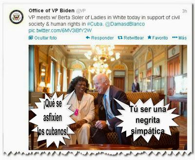 Joe Biden huye hacia delante con Berta Soler para justificar agresiones contra Cuba