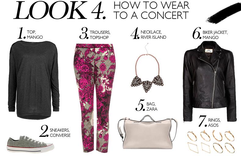 HOW TO WEAR TO A CONCERT