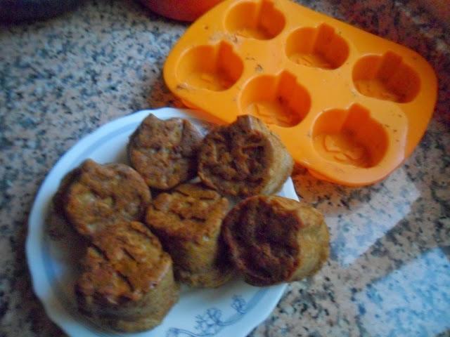 Muffins de calabaza y pipas de calabaza
