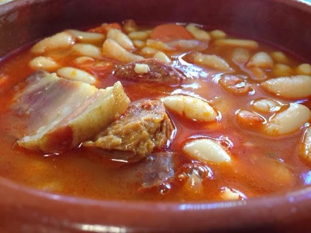 Judías con chorizo.