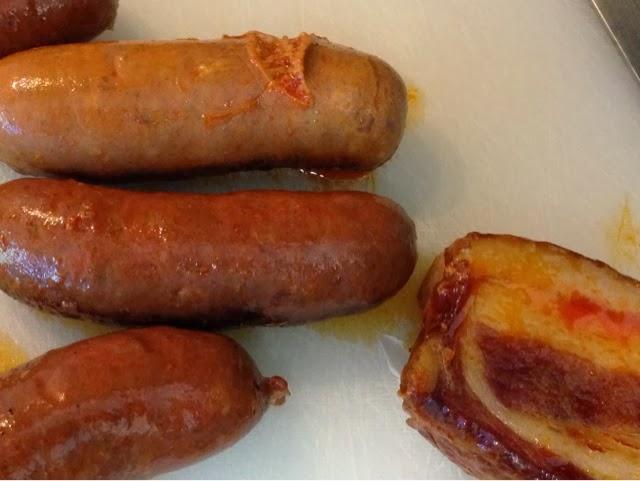 Judías con chorizo.