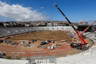 SUBSECRETARIO DE DEPORTES VISITÓ OBRAS DEL ESTADIO DE VALPARAÍSO