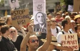 Miles marchan en EEUU en rechazo a espionaje masivo.