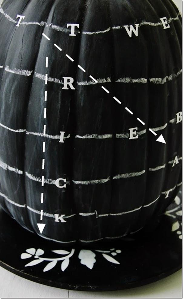 DIY.....UNA CALABAZA DE PIZARRA