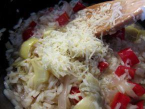 Risotto de alcachofas, cebolla morada y romero. (#elasaltablogs)