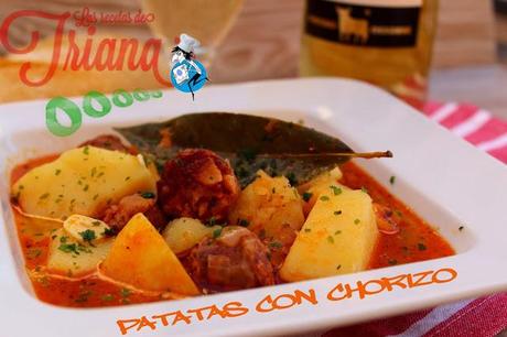 Patatas con chorizo for Asaltablogs by Gastroadikta