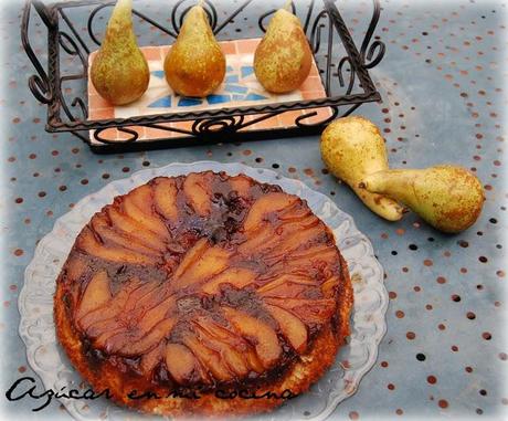 Upside-down de pera con crema de canela  -  4º Asalto del Asaltablog