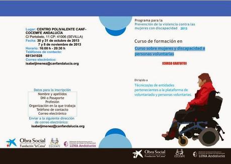 Curso sobre mujeres y discapacidad a  personas voluntarias