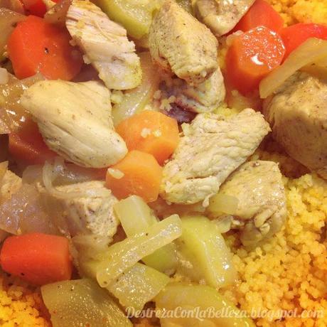 Receta: Cous cous con verdura y pollo
