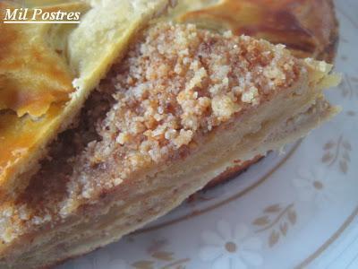 Sweet pot pie en lugar de savory pot pie (desafío octubre Daring Bakers). Pastel de manzana con costra