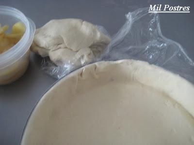 Sweet pot pie en lugar de savory pot pie (desafío octubre Daring Bakers). Pastel de manzana con costra