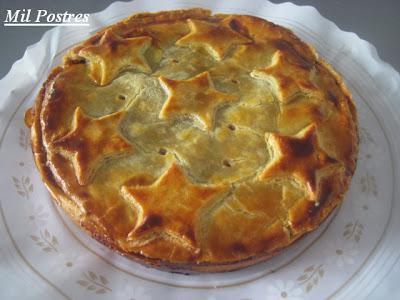 Sweet pot pie en lugar de savory pot pie (desafío octubre Daring Bakers). Pastel de manzana con costra