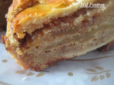 Sweet pot pie en lugar de savory pot pie (desafío octubre Daring Bakers). Pastel de manzana con costra