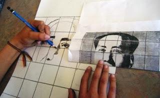 Dibujando una obra del Arte Pop