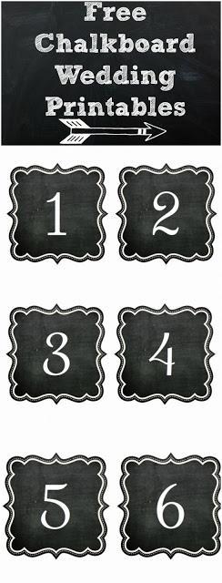 Imprimibles: ¡Personaliza tu boda con pizarras!