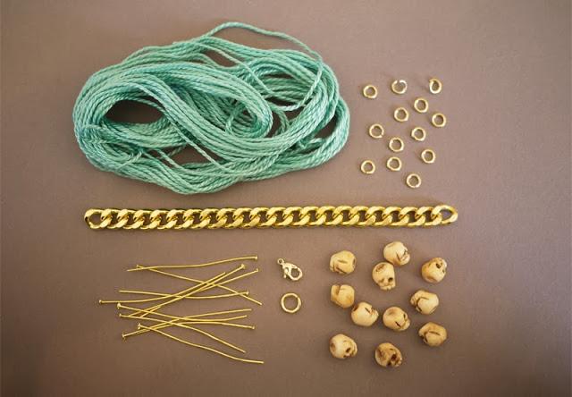 DIY....PULSERA CON CALAVERAS