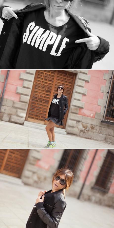street style barbara crespo simple sweatshirt black outfit nike C&A madrid street style barbara crespo simple sweatshirt black outfit nike C&A madrid