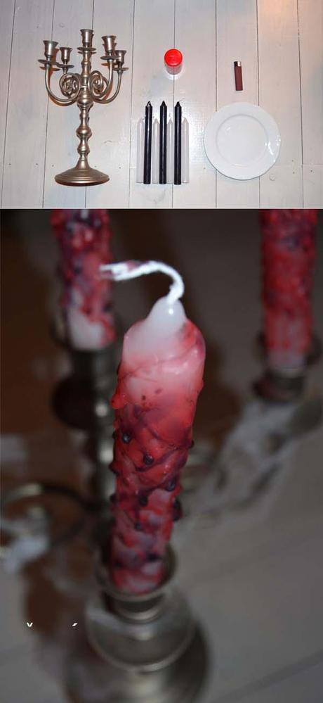 ¿TRUCO O TRATO? Halloween, DIY, velas sangrientes