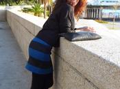 Falda rayas cremallera