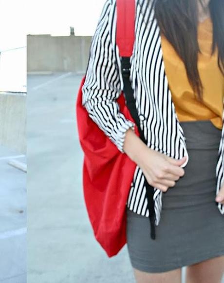 How to wear... Navy Striped Blazer