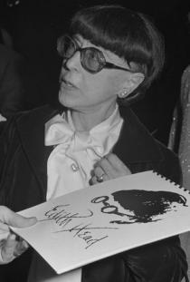 Hoy un Doodle de Google en honor a Edith Head, diseñadora de vestuario ganadora de 8 Oscars edith-head-