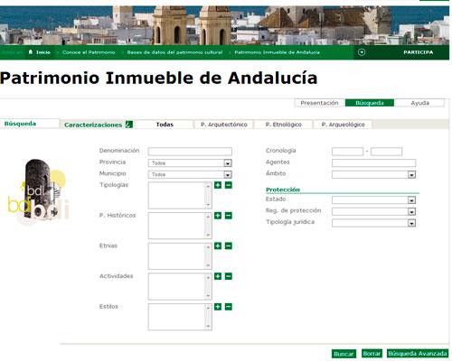 Base de Datos Bienes Inmuebles Andalucia