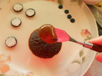 Cupcake Halloween, buho y bruja