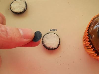 Cupcake Halloween, buho y bruja