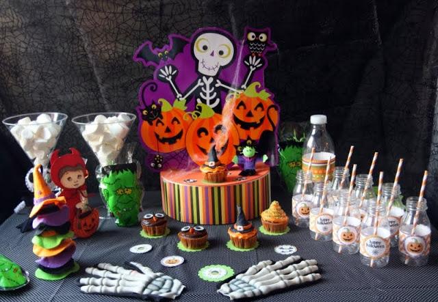 Cupcake Halloween, buho y bruja