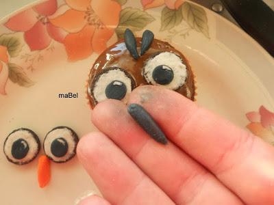 Cupcake Halloween, buho y bruja