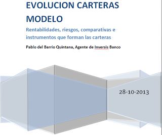 Evolución Carteras Modelo hasta el 28 de Octubre de 2013