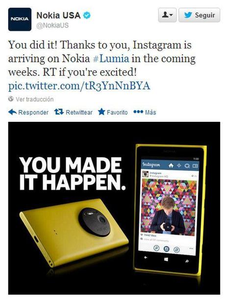Falta poco para el lanzamiento de Instagram para Windows Phone, Nokia ya muestra una imagen nokia-instagram