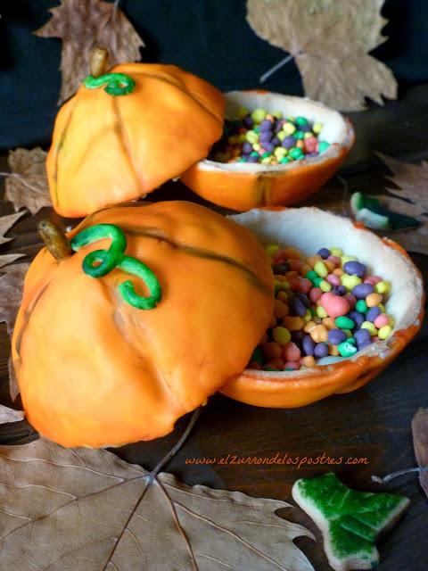 Mini Piñatas Calabazas de Galleta