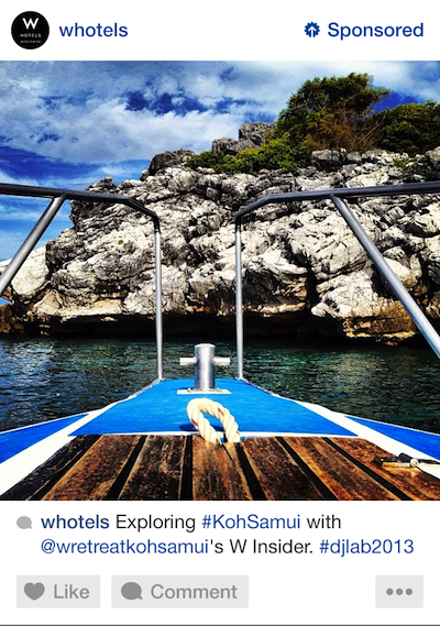 whotels Los primeros anuncios hechos para Instagram