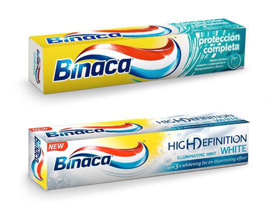 dos nuevas pastas de dientes de Binaca